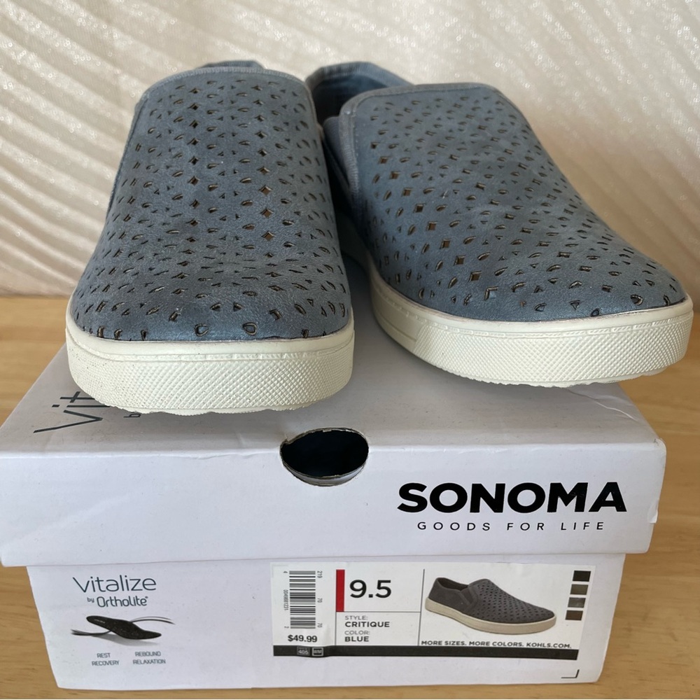 Women’s Loafers Sneakers Sonoma Goods For Life Critique 9.5 Blue